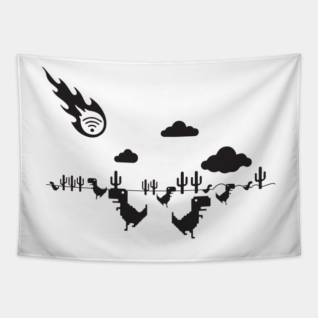 Google Chrome T-Rex Tapestry by springforce