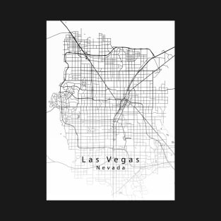 Las Vegas Nevada City Map T-Shirt