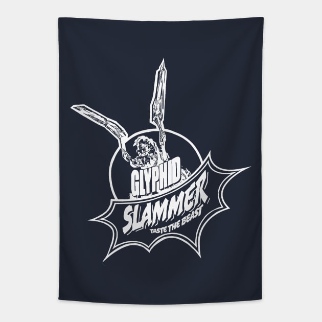 Deep Rock Galactic - Glyphid Slammer Logo Tapestry by CatsandBats