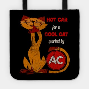 Cool Cat Spark Plugs // 60s Vintage Tote