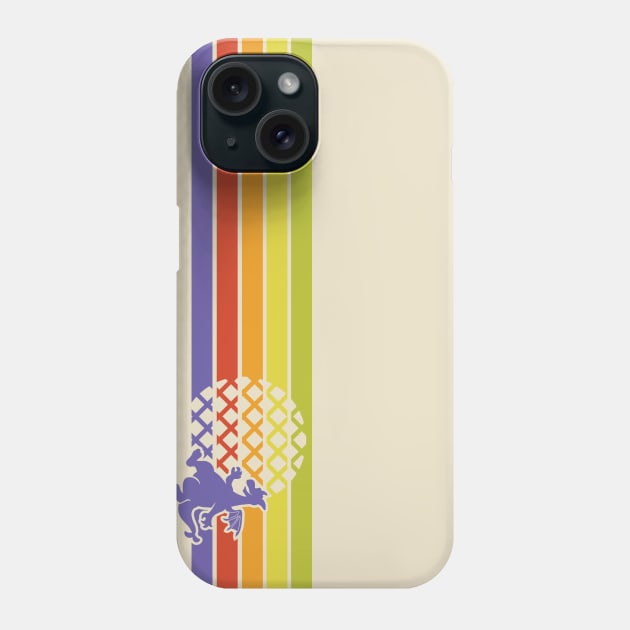 Retro Dragon Stripes Phone Case by Heyday Threads