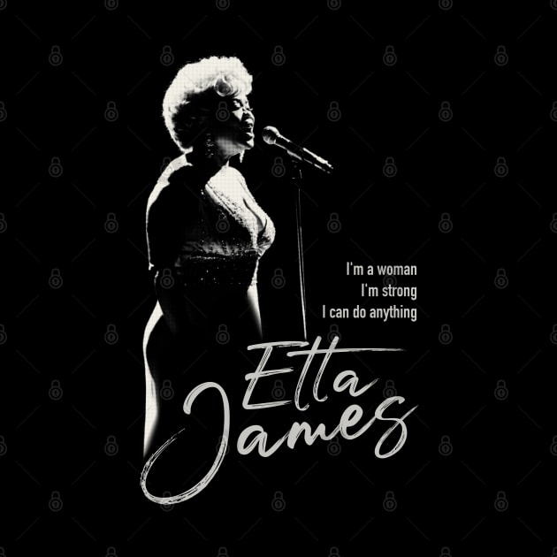 Etta James silhouette by BAJAJU