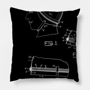 Water Polo Apparatus Vintage Patent Hand Drawing Pillow