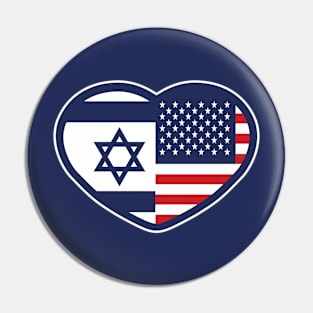 USA and Israel Pin