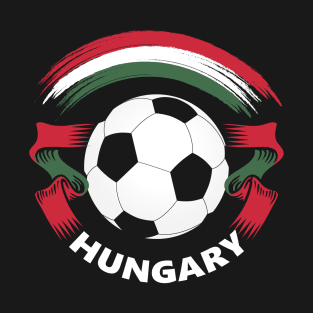 Hungary Soccer Fan Shirt with Hungarian Flag and Football T-Shirt