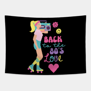Back To The 80s Love Tapestry