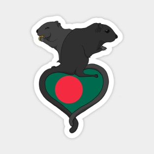 Gerbil Bangladesh (dark) Magnet