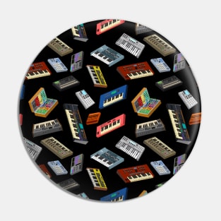 Synthesizer Pixel Art Pin