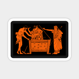 Perseus and Danae in the Box Magnet