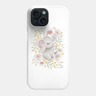 Flowerbed Elephant Phone Case
