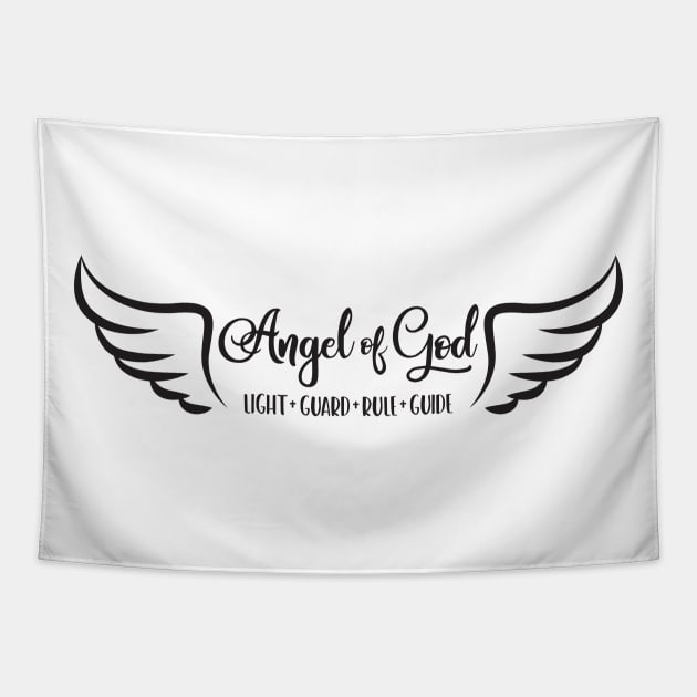 Angel of God Tapestry by Ombre Dreams