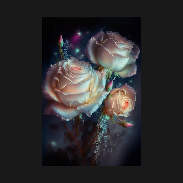 Iridescent pastel roses 7 by redwitchart