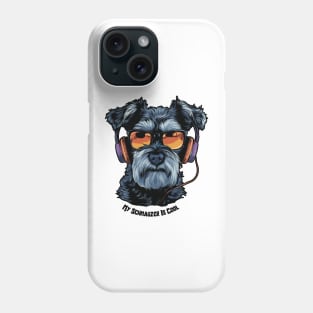 Cool Dogs - Sounds and Shade - Schnauzer Phone Case