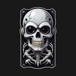 Retro Techno Skull 4 T-Shirt