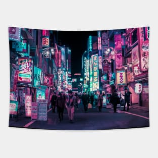 Neon Overload in Tokyo Tapestry