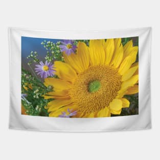 Common Sunflower And Asters North America I Tapestry