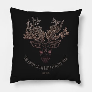 "The poetry of the Earth is never dead." - John Keats Pillow