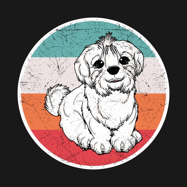 Vintage Retro Maltese by aaltadel