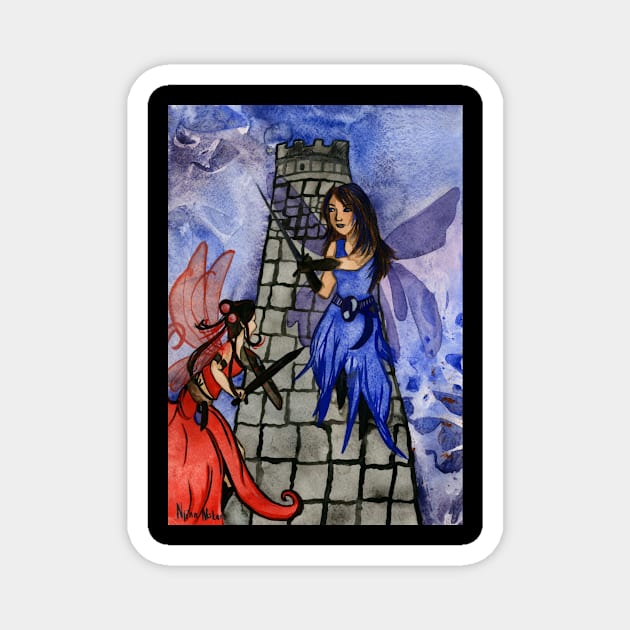 Fairy Tarot Tower Magnet by ChamberOfFeathers