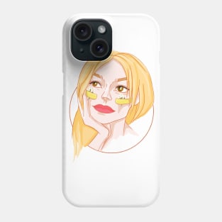 Girl with flower Phone Case