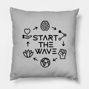 Start The Wave Values Pillow