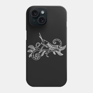 Grasshopper in White Phone Case