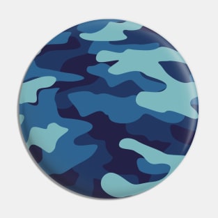 Blue Camouflauge Pin