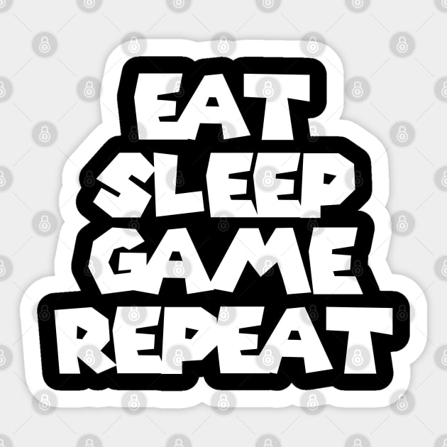 Eat Sleep Game Repeat Men's Tshirt - Crazy Dog T-Shirts