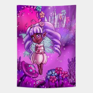 Cute African American Fairy Tapestry