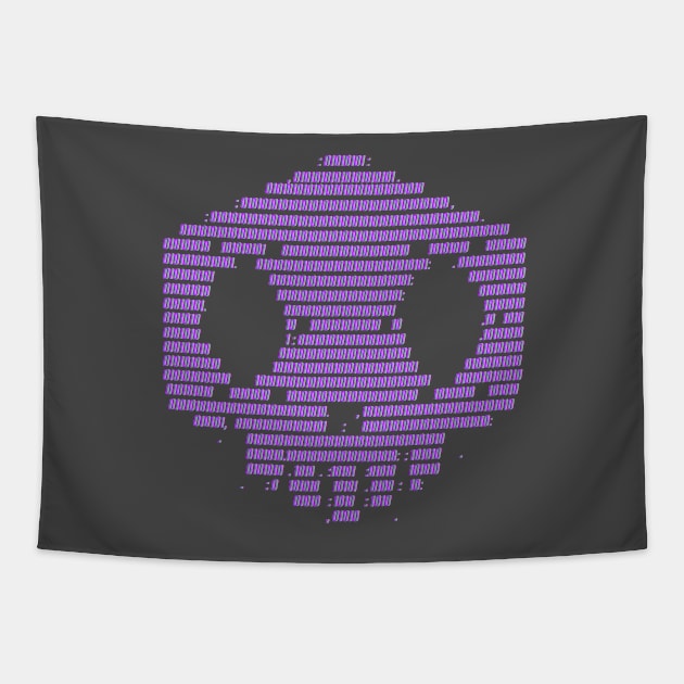 Sombra Binary Neon Tapestry by kidegg1