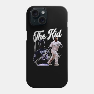 Ken Griffey Jr The Kid Basketball Legend Signature Vintage Retro 80s 90s Bootleg Rap Style Phone Case