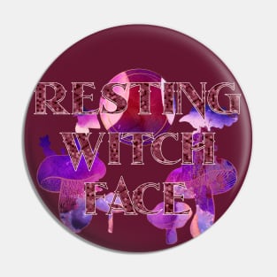 Witchy Puns - Resting Witch Face Pin