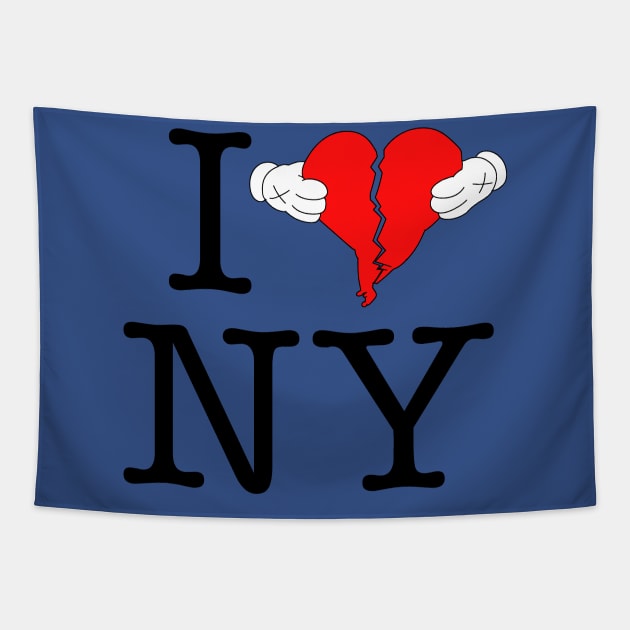 I </3 NY KAWS Tapestry by theartofpablo