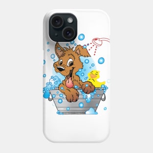 Dog shower Phone Case