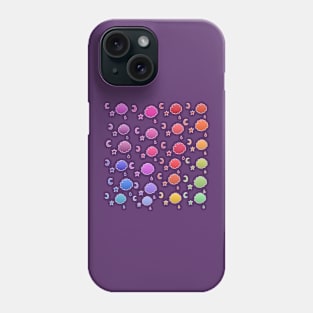 Rainbow Clouds, Moon, Stars & Raindrops Phone Case