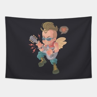 Cupid rockstar Tapestry