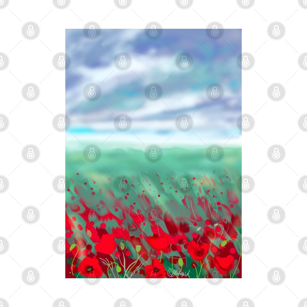 Poppy field by Stufnthat