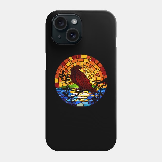 Mosaic Raven Phone Case by Prok_Art