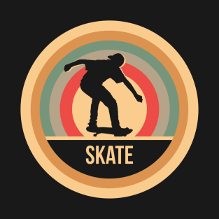 Retro Vintage Skating Gift For Skaters T-Shirt