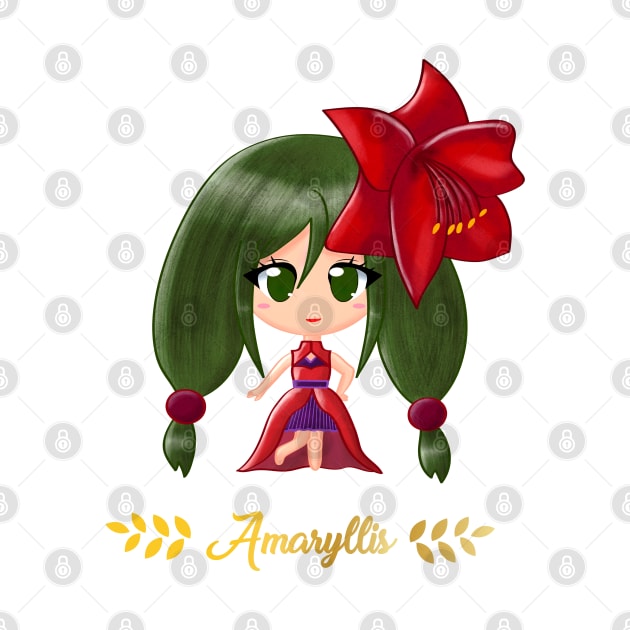 Amaryllis Flower Girl by Flower Flame