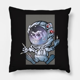 Funny Bad Alien Baby Astronaut Pillow