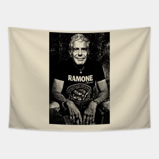 BLACK BOURDAIN PUNK ROCK Tapestry