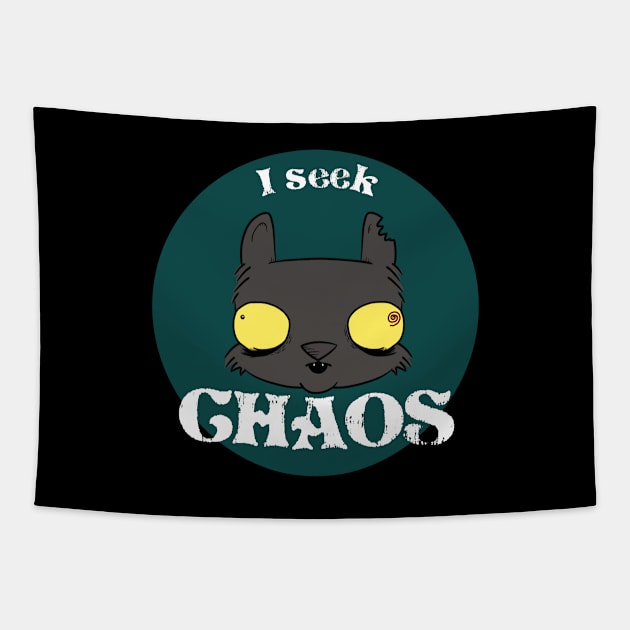 I Seek Chaos Tapestry by Fool King Media