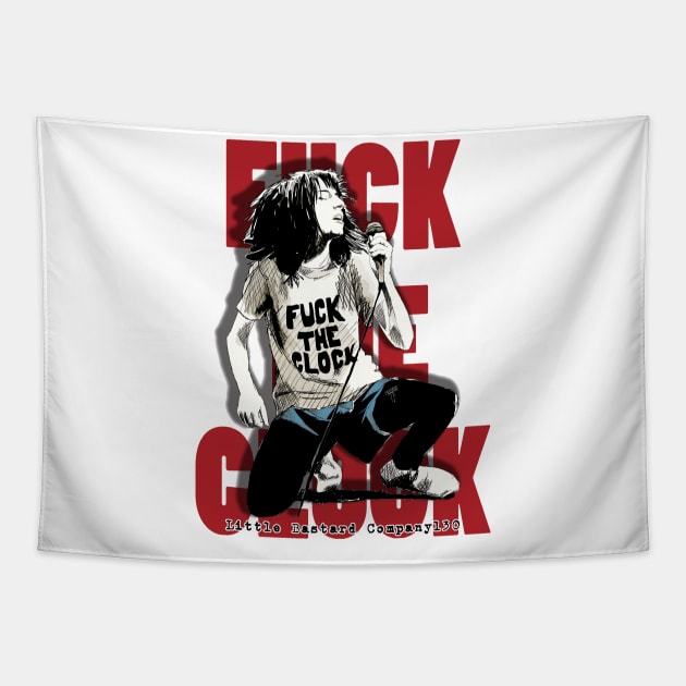 Fuck The Clock Tapestry by LittleBastard