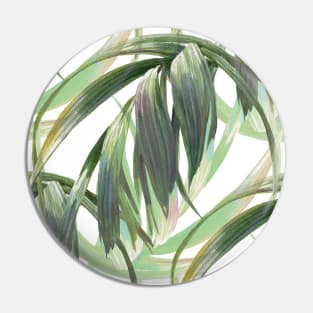 Watercolor Tropical Vintage Greenery Palm Leaves Pin