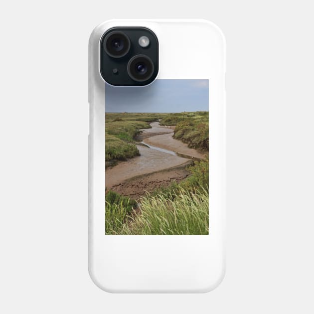 Blakeney mudflats and saltmarsh Phone Case by avrilharris