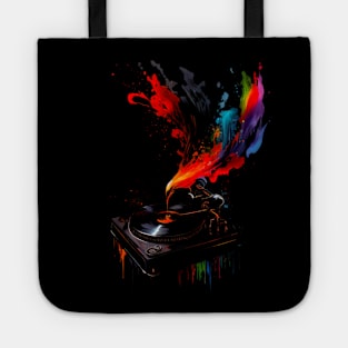 Psychedelic Record Player #3 Tote
