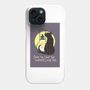 Spark Your Light - purple Phone Case