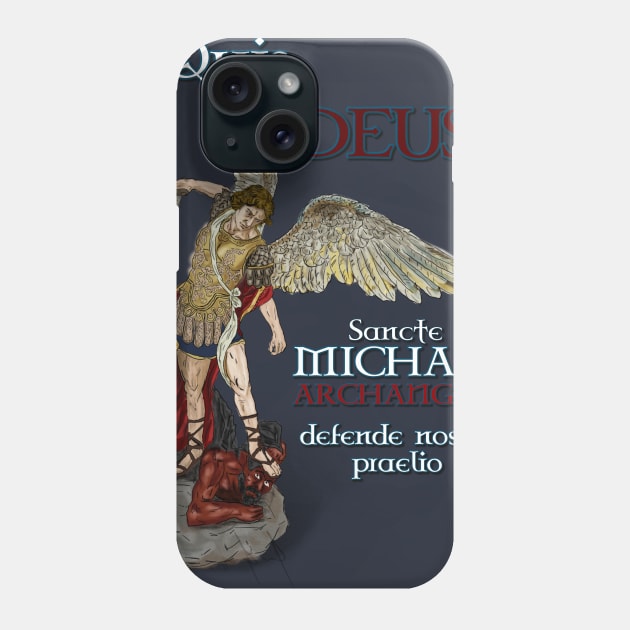 Saint Michael Phone Case by Leo Carneiro