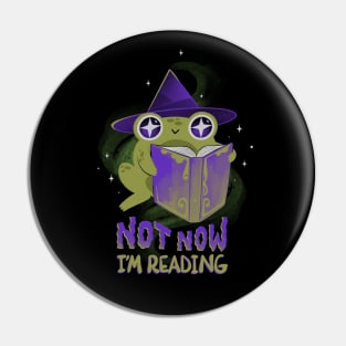 Not now, I'm reading! Pin